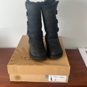 UGG Black Tall Bailey Boots
